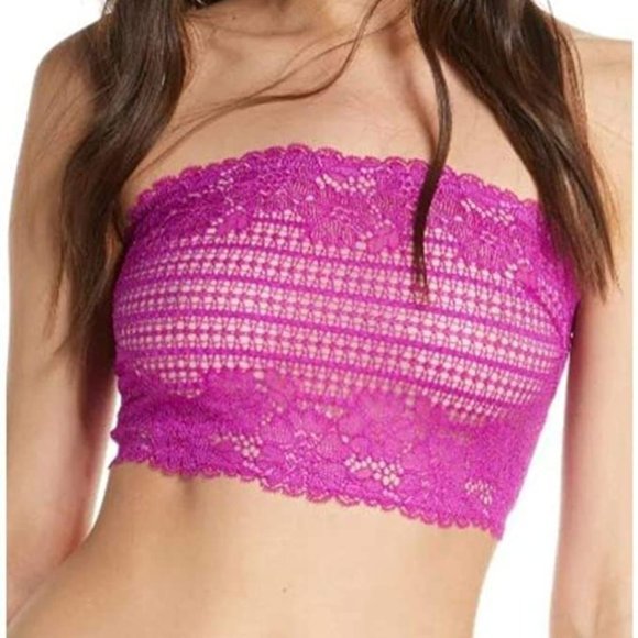 Women's Free People NWT Intimately FP Camila Lace Bandeau Bralette Size XS - Picture 1 of 5